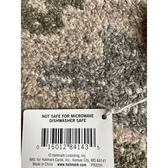 Hallmark "Mittens & Snowflakes" Pattern Holiday Cookie /Snack Jar Collec… - Picture 6 of 7